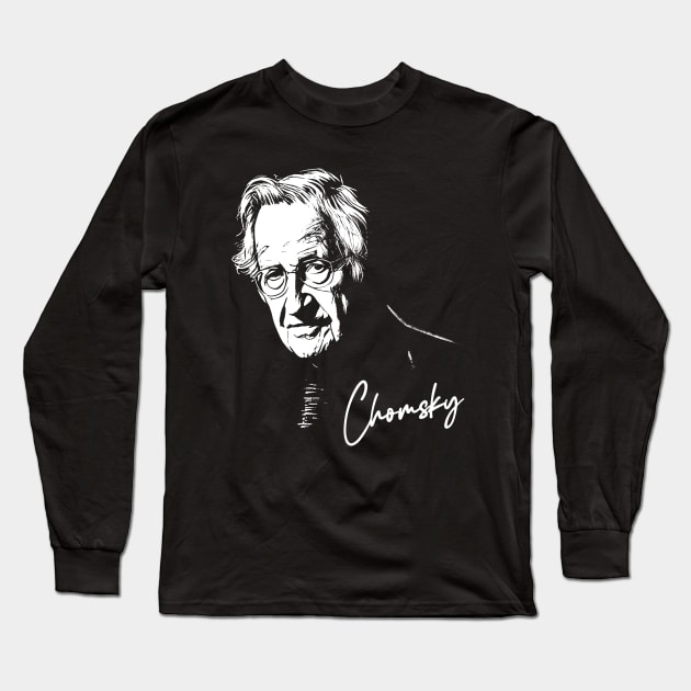 Noam Chomsky Long Sleeve T-Shirt by DankFutura